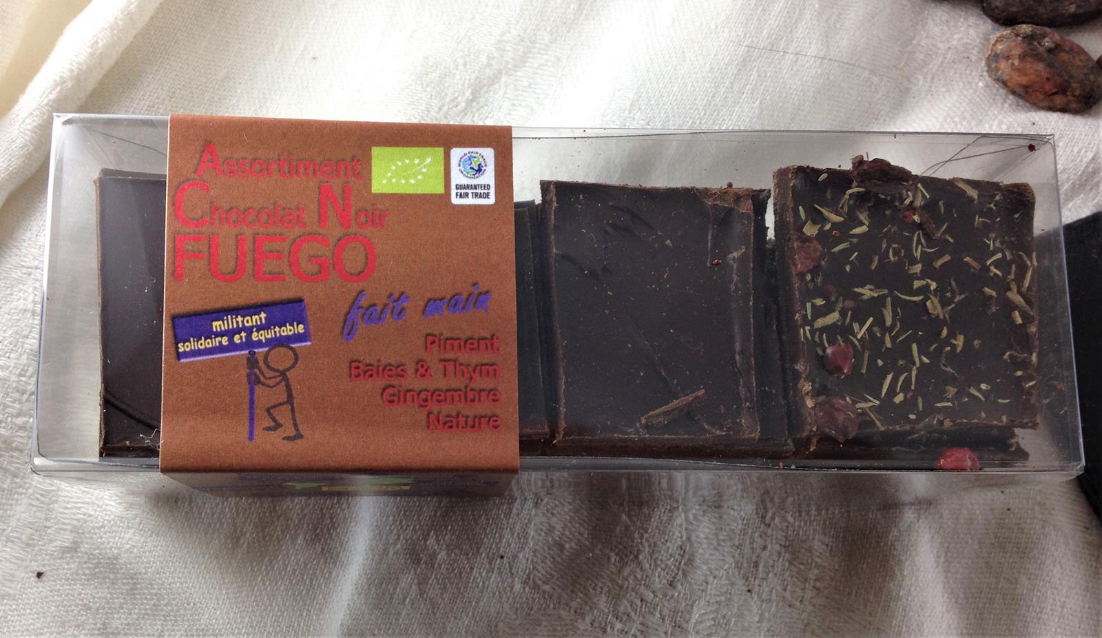 Lot de 2 boites de dégustation de Chocolat bio 75% cacao - Bouga Cacao