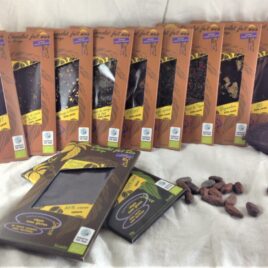 Assortiment des 12 tablettes de chocolat bio