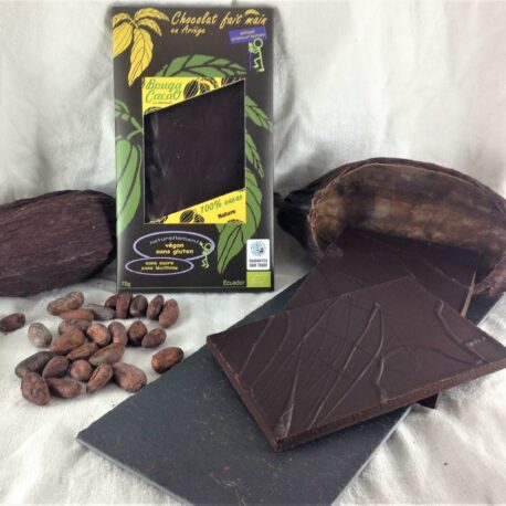 Tablette chocolat bio nature 100% cacao