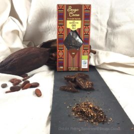 Le chocolat cru 75% cacao au thé noir Chaï